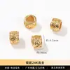 Retenção de Cor Elevada Cobre Banhado com Ouro Real 24K Zircônia Microincrustada Acessórios de Cobre Contas Espaçadoras Acessórios para Joias DIY Espaçadores de Contas para Pulseira