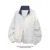 Chegada Nova Outono 2026 Estilo Hong Kong Branco Tamanho Grande Algodão Chinês Cardigan Moletom M-5X HW26642-TeP38