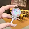 Chaveiro Pirulito que Brilha no Escuro Acrílico DIY Garrafa com Areia Líquida Preenchida com Óleo Pingente de Mochila Parque de Diversões Festival Presente