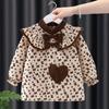 Overol infantil babero para comer de bebé delantal princesa femenina impermeable anti-suciedad estilo extranjero otoño e invierno niño bebé vestido al revés