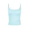 Camisola Unbdns 2026 Verano Nuevo Ajuste Delgado para Mujer Cuello Redondo Tirantes Finos Estampado de Alas Chaleco Delgado Moderno