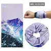 Pañuelo para la cabeza de punto fino, pañuelo mágico, pañuelo para la cabeza sin costuras de seda helada para exteriores, máscara facial mágica versátil para ciclismo, bufanda para el cuello