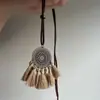 Novo Colar Longo de Acessório Estilo Chinês para Mulheres 2025 Novo Colar Estilo Étnico Colar Boêmio para Combinar com Vestidos
