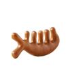 Cabeça de pente de massagem de sândalo de golfinho pente de meridiano pente de dentes largos multifuncional artefato de terapia capilar caixa de presente de pente de madeira para pessoas