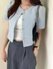 Nueva Chaqueta Corta Chic Redonda de 2026 Estilo Chanel
