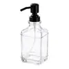 Botellas de Vidrio de Gran Capacidad para Gel Antibacterial, Dispensadores para el Cuidado del Baño, Personalización a Medida en Lotes Pequeños, Serigrafía, Suministro Directo de Fábrica