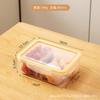 Caja de Conservación de Alimentos para Refrigerador de Cocina Sellada de Plástico Transparente Clasificación Multifuncional Refrigerador para Carne Congelada Caja de Almacenamiento para Congelación