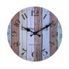 Fábrica de 16 pulgadas al por mayor explosiones transfronterizas reloj de pared retro de madera simple europeo reloj silencioso una generación de cabello