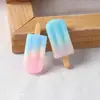 Resina Fofo Brinquedo de Comida Gradiente Sorvete Creme Cola DIY Capa de Celular Grampo de Cabelo Acessórios de Cabelo Copo de Água Adesivo Materiais de Produção