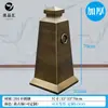 Cono de carretera de acero inoxidable, cono metálico cuadrado reflectante con peso, barrera de carretera de no estacionar, por favor no estacione, cono de tráfico