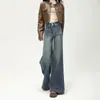 Jeans Acampanados de Cintura Alta para Mujer, Nuevo Estilo Primavera y Otoño 2025, Relajados y Adelgazantes, Pantalones Rectos Sueltos hasta el Piso