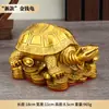 Estatueta de Tartaruga Dinheiro de Latão, Artesanato para Decoração de Casa, Decoração de Escritório, Ornamento de Mesa Estilo Chinês de Latão Presente