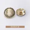 Botones Metálicos Curvos de Doble Anillo Cosidos a Mano para Abrigos de Lana, Chaquetas, Trajes, Botones para Ropa Formal, Botones Dorados
