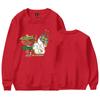 Moletom Novo 2023 Casual Gola Redonda Algodão Top Popular Europeu e Americano Desenho Animado Pato de Natal Monstro Amarelo Peludo