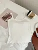 Camiseta sin mangas de tirantes finos estilo americano para mujer, nueva para primavera y verano, ropa interior, tacto de alta gama, con almohadillas en el pecho, top favorecedor que estiliza, tirantes ajustables