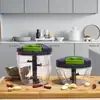 Machacador de ajo manual, prensa de ajo para el hogar, cortador de ajo, exprimidor de ajo, herramienta de cocina multifuncional, molinillo de ajo, picador de ajo pequeño