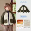 Chaqueta jellybaby para niños 2026 invierno nueva chaqueta acolchada de algodón para niños con forro polar para abrigar ropa de bebé para niño de 5 años