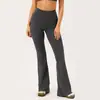 Pantalones de pierna ancha de cintura alta transfronterizos europeos y americanos Chen Shijie, pantalones de yoga micro acampanados con control de abdomen y levantamiento de glúteos, pantalones largos deportivos transpirables y con sensación de segunda piel para mujer