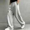 Nova coleção de outono: calças casuais masculinas, calças esportivas da moda estilo americano, com cordão, caimento solto, calças de perna reta e perna larga, modernas e versáteis