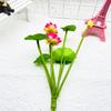 Flor Artificial Mayoreo Ramo de Loto Pequeño de 7 Cabezas Bonsái Decoración para el Hogar Flor Artificial Arreglo Floral para Boda Flor Pequeña Decorativa