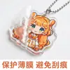 Chaveiro Personalizado de Acrílico de Camada Dupla com Epóxi Desenho Animado Anime Estrela Mercadoria Personalização