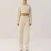 Jaqueta Cardigan Esportiva Casual com Zíper Feminina Outono e Inverno Calça Reta de Cintura Alta com Pernas Largas Conjunto para Corrida, Fitness e Yoga