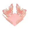 Caja de Dulces Mariposa Hueca Tridimensional para Boda Transfronteriza Decoración de Fiesta Festiva Caja de Azúcar Papel Perlado Dorado Encaje Existencias Disponibles