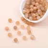 Cuentas redondas de ópalo luz de luna blanca de tacto frío, 6-12 mm, cuentas sueltas para pulsera, collar, material para joyería, accesorios