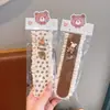 Pinza de tela suave color café para flequillo de niños con lazo de encaje, Diadema mágica para niñas, Accesorio para peinar el cabello de bebé