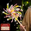 Linternas del Festival de Medio Otoño, Fuegos Artificiales Giratorios, Linternas de Conejo, Materiales Hechos a Mano DIY para Niños, Linternas Portátiles Luminosas