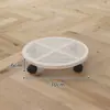 Bandeja retangular para vaso de flores móvel, ferro forjado com rodas, rodízios universais, respirável, espessada, tamanho grande, base quadrada para plantas verdes