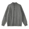 Bei Jie Roupa Masculina 2026 Outono Nova Chegada Gola Alta Suéter Estilo Old Money Masculino Tricô Grosso Roupa de Fora Solta