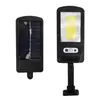 Luz de calle pequeña solar impermeable para exteriores transfronteriza con control remoto, luz de jardín COB, luz de pared con inducción de cuerpo humano, luz de emergencia de alto brillo