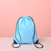 Mochila Saco com Cordão de Poliéster Mochila Esportiva ao Ar Livre Bolsa de Tecido Oxford Cordão Conveniente Basquete Saco de Armazenamento Impermeável