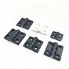 Dobradiça borboleta de nylon espessada HFC06-48-E, para perfis tipo rack, dobradiça plástica de abertura plana, atacado, mesmo modelo que Yiheda