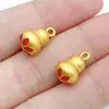 Colgante pequeño de calabaza de la fortuna esmaltada en oro tradicional estilo chino para la riqueza y la prosperidad, accesorios de joyería para pendientes y collares DIY