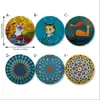 Patrón de Posavasos de Mandala Más Vendido de Amazon Resistente al Calor Posavasos de Madera Set de Accesorios para Cocina Restaurante Bar Transfronterizo