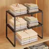 Prateleira Divisória de Guarda-Roupa, Prateleira Extensível para Armário de Quarto, Rack de Armazenamento Doméstico para Roupas e Itens Diversos