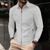 Chaqueta de moda casual versátil de gofres con cuello polo y cremallera para hombre, nueva de otoño, europea y americana, transfronteriza de Amazon