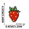 Patch de Bordado de Morango Desenho Animado Patch de Leite de Fruta Bordado Fofo para Roupa Infantil Decoração de Bolsa de Brinquedo Patch Termocolante
