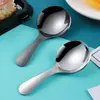 Cuchara de mango corto Acero inoxidable 304 Cuchara redonda para helado Mini cuchara pequeña Cuchara para azúcar Cucharilla para té Cuchara para postre de niños Cuchara para helado