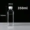 Botella de plástico de 500 ml PET transparente de un catty para vino, aceite, muestra, botella vacía, botella de agua mineral, desechable, sellada con tapa