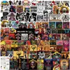 100 Peças Estilo Guns N' Roses 2. Rocha. Adesivos de Graffiti em PVC. Adesivos Impermeáveis para Caderno de Guitarra DIY
