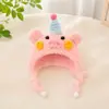 Gorro de peluche de conejillo de indias, cerdito, hámster, oso, accesorio de animal de dibujos animados, gorro cálido decorativo para mascotas