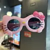 Gafas de Sol de Dibujos Animados de Gato Estilo Nuevo para Niños, Lindas Gafas de Sol con Lazo de Princesa, Parasol y Gafas de Protección Solar Gato Kt, Adorables