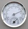 TH103PS-EU Diâmetro 58mm Tipo Ponteiro Medidor de Temperatura e Umidade (Anel de prata)