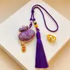 Colgantes de Brocado de la Dinastía Song Hechos Completamente a Mano, Colgantes para Coche, Llaveros, Accesorios para Teléfono y Bolsos, Amuletos de Paz, Decoraciones de Bolsas de Dinero, Venta al por Mayor