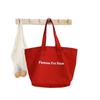 Bolso de Lona de Moda de Gran Capacidad para Mujer 2025 Trendy con Estampado de Letras Bolso de Hombro/Axila Simple Bolso Tote