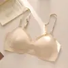 Base Líquida Invisible Sin Costuras para Busto Grande que Hace que Parezca Más Pequeño, Copa sin Espacio, Push-Up, Sujetador Cómodo de Una Pieza Bl2538