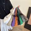 Bolsa de Lona de Gran Capacidad para Mujer, Versátil de Verano Nuevo Estilo 2026, Bolso de Hombro Estilo Artístico, Bolsa de Mano para Estudiantes Universitarios
